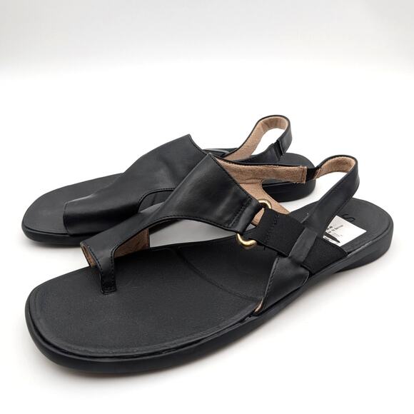 Soul Naturalizer Freya Strappy Flats Sandal Women's Black Size US10M EU41 - Picture 1 of 12